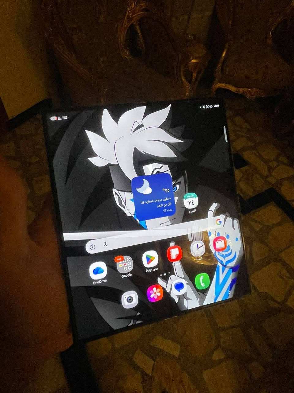 Z fold 6 256gb
السلام عليكم
سامسونج زد فولد 6 بي نقطة بالشاشة وضحتها الكم بالصور 
باقي الجهاز ما بيه اي شي 
ملحقات كارتونة وشاحنة من زندور اصلية 
السعر 750 الف وبي مجال قليل
مكاني بغداد حي الجامعة
***********
