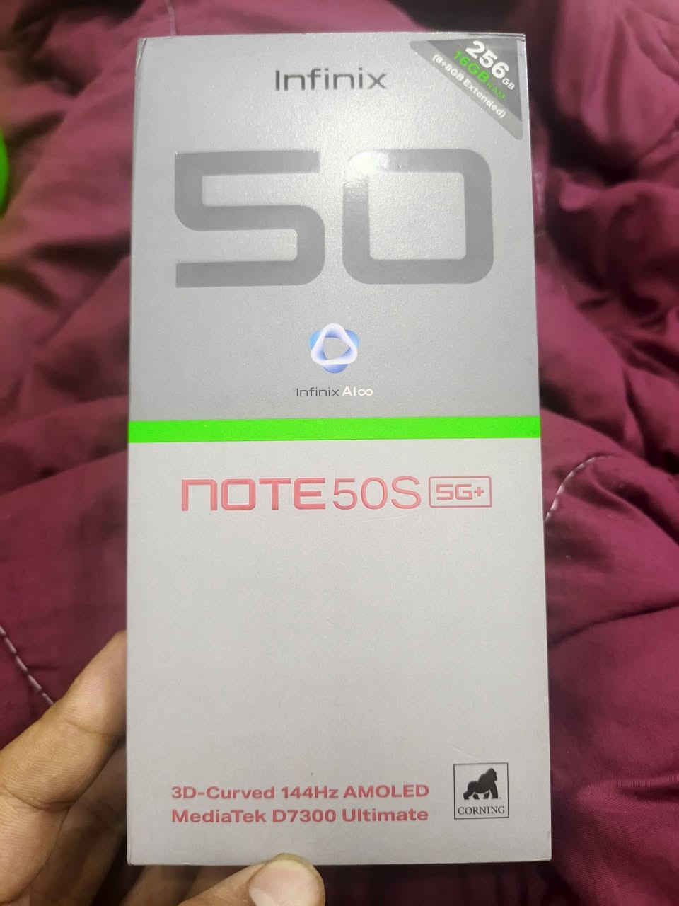 للبيع
infinix note 50s 5G 
مساحة 256جيجا
رام 8+5 
بيلعب ببجي 90 فريم
بطارية كبيرة 5200  
الجهاز نضيف جديد
او مراوس بوكو


**إذا كنت صاحب هذا الإعلان وتريد حذفه لأي سبب، رجاءا أرسل رسالة إلى الدعم الفني**