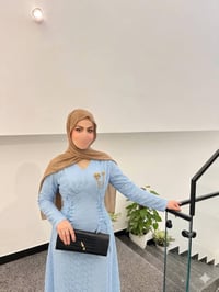 فستان تول مبطن • مقاسات ٣٨-٤٨ • توصيل لكل المحافظات