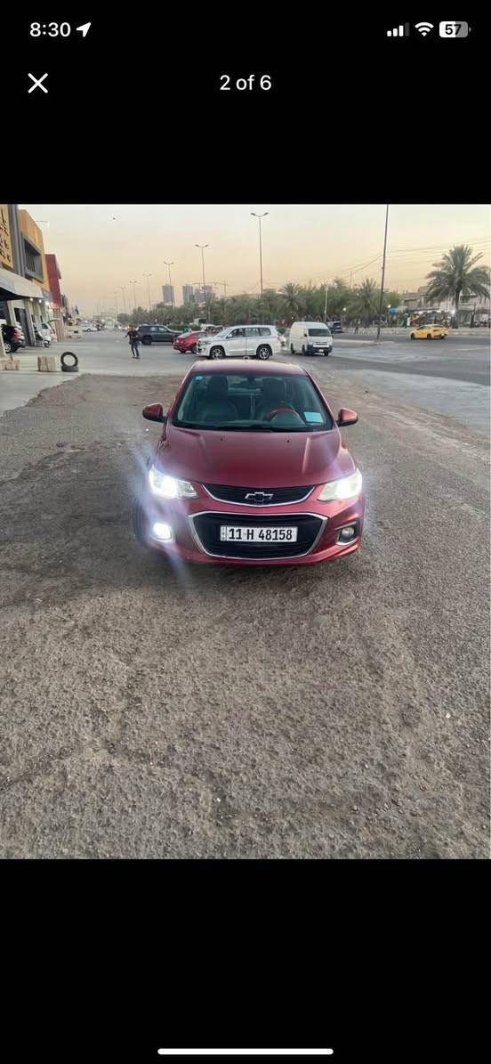 شوفرليت سونك ٢٠١٧ مكينة ١٤٠٠ تيربو جديدة صارلهه كم شهر 
تبريد شغال
صدرهه حلو 
صبغ قمارة بسبب الجراد و صفحة يمنه
السيارة نظيفة بشكل عام  السعر ٧٥ قففففل 
اذا تريد تعامل لا تخابرني 😅
*********** بغداد, العراق
