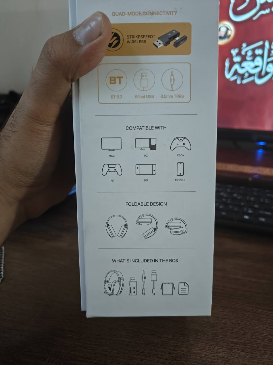 سماعة وايرليس FANTECH STUDIO PRO محيطي 7.1
اشتريتها بشهر الواحد يوم 19 من الأماني ب70 ألف واستخدمتها اسبوع واحد وضميتها
ملحقاتها كاملة 
تدعم كل الأجهزة ومنها PC والكونسل 
تشتغل بلوتوث ووايرلس دنكل وكيبل
شحنها يطول 40 ساعة 
وتشتغل على بعد 10-15 متر
سماعة مرتبة وخير من الله
سعرها 50 ألف قفل
متوفر توصيل لكل المحافظات


**إذا كنت صاحب هذا الإعلان وتريد حذفه لأي سبب، رجاءا أرسل رسالة إلى الدعم الفني**