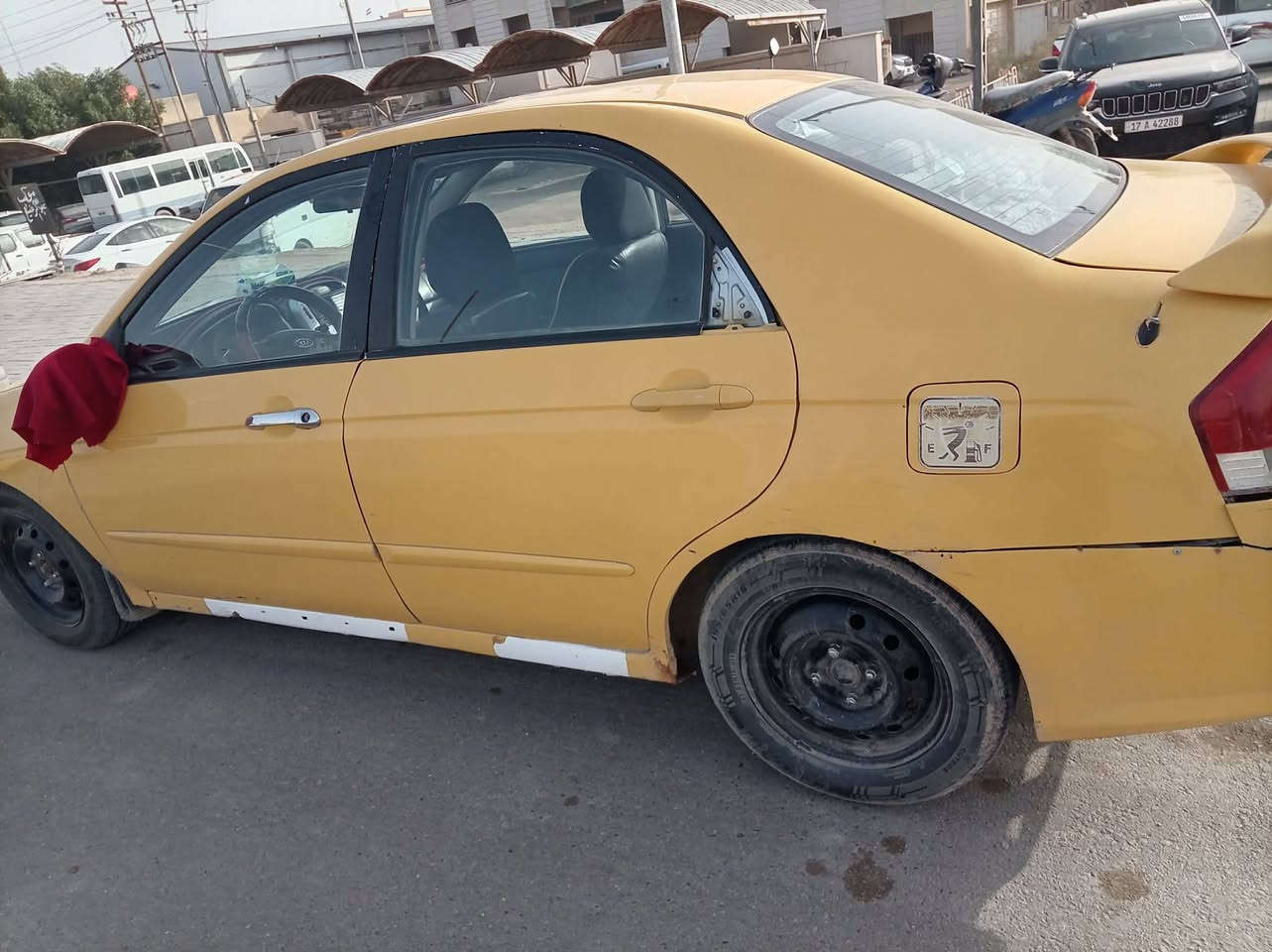 كيا اسبكترا موديل 9 محرك 2000 رقم المثنى
مصفره هيئه وغرامات تبريد شغال
مكانها سماوه مركز 
***********
