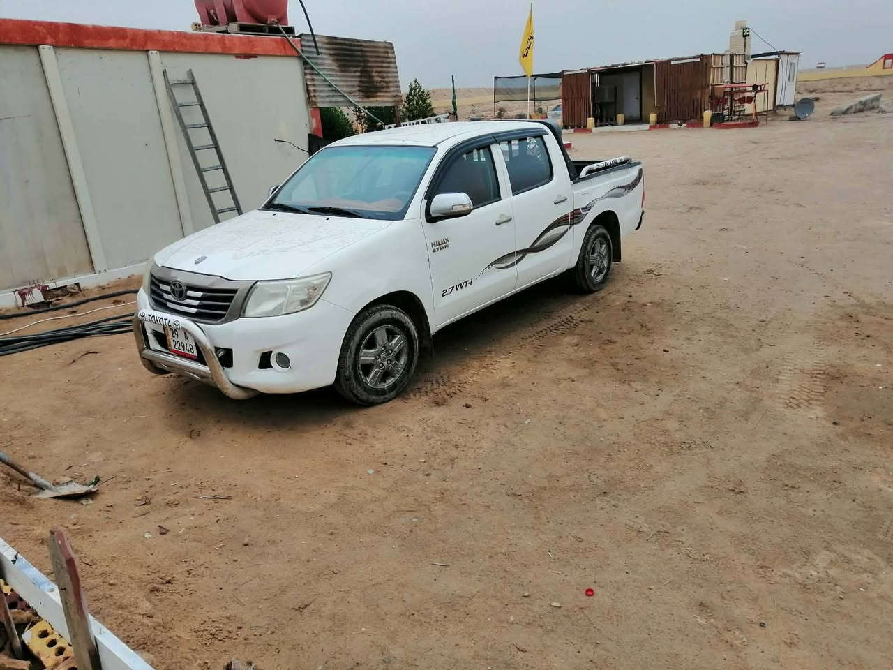 السلام عليكم
للبيع تيوتا هايلوكس موديل 2013 كويتي كير عادي كفالة عامة شرط السونار رقم واسط انكليزي بأسمي 
الاستفسار الاتصال
 بالرقم ***********
