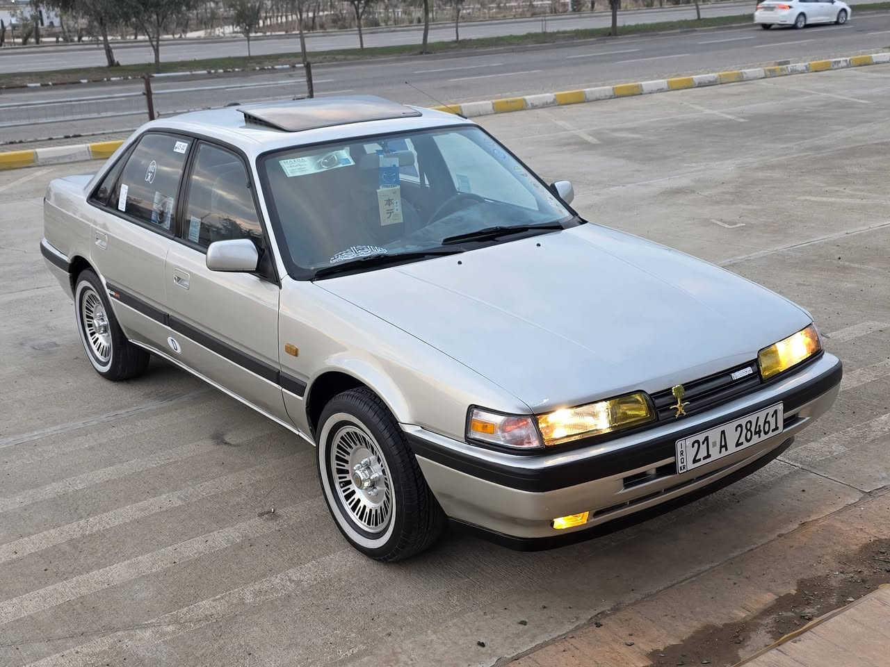 سلام عليكم من رخصة الأدمن المحترم عندي مازدا ياباني اصل حجم 626.كير اوتوماتيك.بيلادي محرك 4سلندر حجم 8وبخ سيارة صبغ عام لل جمالية فقط بدون ضربة.موديل 1988رقم سليمانية سنوية لغاية 2031باسمي شرط تحويل وكالة تدلل هزة وفحص كلة جديد.سيارة فول موصفات 4جام كهربائي قفل مركزي كنترول تدفئة شغال. لايتات زينون نضام ايكو صرف بانزين قليل حتا حجر صالنصة بيلادي  سيارة جديدة مابيهة دينار مصرف 4ويل واطارات جديد سوبر اصل صدر امامي وخلفي كله جديد. باتري جديد سيارة احلا من صورة بل حقيقة.بدون مراوسة فقط ابيع بدون اقصاط. رجاء مو شراي اعبر منشور بكلمة حلوة مكان سيارة كركوك شورجة السعر.53ورقة وبيهة مجال كلش قليل.لل تفاصيل خابر الرقم.📞***********
