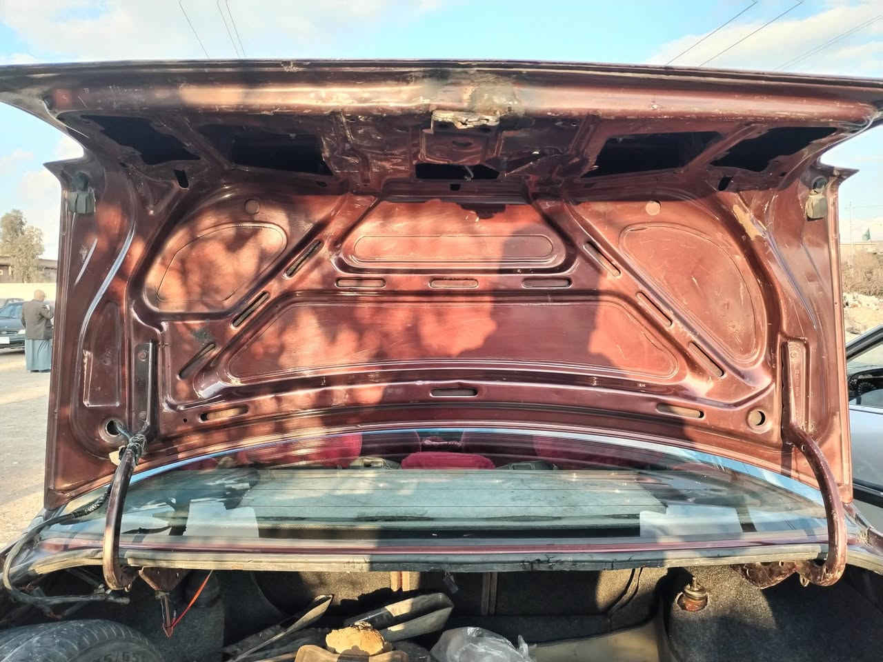 مكينه ونجي(بيها لاستيك ولف)
دخان قليل
كير قبل 5اشهر بدلته حاويه
تخم تاير قبل شهر
صدر امامي خلفي
دوشمه جديده 
سنتر لوك
سنويه لل27
مشروع وطني
السياره وضع شركه
لا خياس ولا صبغ
ضربه ماكو
28وبيها مجال
تحويل فقط
ديالى المقداديه 
***********
