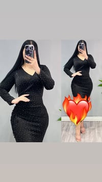 فستان • فري سايز • لمعة ستراس