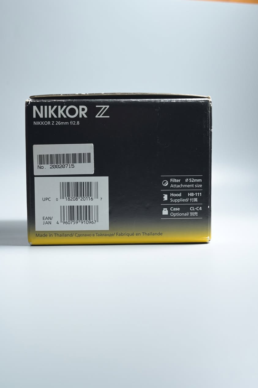 من رخصة الادمن المحتــرم
للبيع عدسة Nikon Nikkor Z 26mm f/2.8
نظيفة جدا جدا واستخدام منزلــي قليل
السعر 475 الف


**إذا كنت صاحب هذا الإعلان وتريد حذفه لأي سبب، رجاءا أرسل رسالة إلى الدعم الفني**