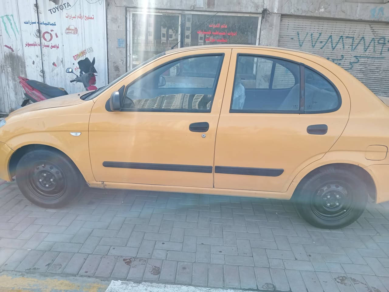 طيبة موديل ٢٠١٤ تحويل ثاني يوم كير ومحرك جدد خير من الله شواصي بلاديه كفاله عامه كهربايات بلاديه صدر أمامي وخلفي جديد سياره حلوه وجاهزه غير متواجد على الفيس عنوان بغداد الاعظميه سبع أبكار *********** ابو ابراهيم
