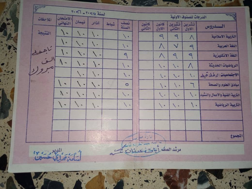 مبروك هاذا نتأئج طلابي يوجد دورات تقويه لطلاب وطالبات الابتدائي والمتوسطة العنوان داخل الفرع ابو فؤاد الاسعار خاص الامتحانات الدور الثاني


**إذا كنت صاحب هذا الإعلان وتريد حذفه لأي سبب، رجاءا أرسل رسالة إلى الدعم الفني**