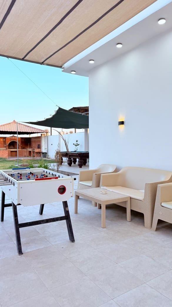 🌿أجواء تريحك وتفرّح أطفالك بنفس الوقت🌿

🏊 الترفيه والألعاب:
• مسبح داخلي حار
• ملعب كرة طائرة
• منضدة فيشة
. بليارد 
• مضرب ريشة
• شاشة مشاهدة

🌳 الأجواء الخارجية:
• حدائق خضراء واسعة
• جلسات مريحة
• منطقة باربيكيو متكاملة

🏠 الراحة والخدمات:
• غرف نوم
• صالة واسعة
• صحيات 

👨‍👩‍👧‍👦 للعائلة والأطفال:
• ألعاب أطفال
• أجواء آمنة ومناسبة للجميع

📶 خدمات إضافية:
• نت سبالت 
• خدمة توصيل
• جميع الخدمات متوفرة

العنوان :- صلاح الدين- قضاء بلد 
ملاحضة:- المزرعة موثقة في تطبيق اجرلي 

✨ مناسبة للعوائل، الأصدقاء، والجلسات الخاصة.

📞 للحجز والاستفسار:
***********
***********

او مراسلتنا على الواتساب من خلال الضغط على الرابط:- https://api.whatsapp.com/send/?phone=9647771588622&text&type=phone_number&app_absent=0&wame_ctl=1
