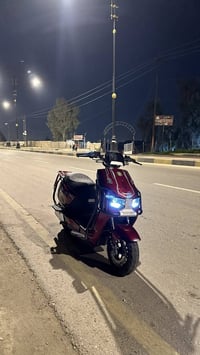 ماطور شحن Renix-E مستخدم شي قليل 6 باتريات دبل لون الكرزي المميز  مواص...