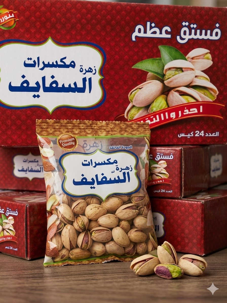حب السفايف
تريد أرقى أنواع الكرزات والمكسرات؟ تريد طعم يذكرك بأيام زمان؟
شركة (زهرة البندقة كرزات ومكسرات السفايف )تقدم لكم تشكيلة 
 المميزة.. طعم، نظافة، وسعر مناسب جداً!
✅ ، مكسرات مشكلة، وكل ما يتمناه گلبك.
✅ توصيل سريع وتعامل راقي.
جرب مرة.. وراح تصير زبوننا كل مرة! 😉
📞 للحجز: ***********
💬 واتساب: ***********
