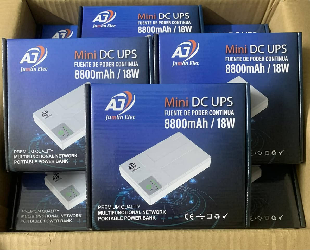 Aj مركز جمان للألكترونيات

***********📞
 للحجز واتس اب 

⭐️ وصول بور بانك العملاق 

 
#TRONIC_Mini Upc 18W_5V_12V_12V-8800MAh
 
#Aj _Mini Dc Ups 18W _5V _12V_12V - 8800MAh ☄️

𝗕𝗿𝗮𝗻𝗱 𝗔j _Brand Tronix🪶🪶

☄️أنتاج جديد 
☄️جوده عاليه 
☄️ساعات تشغيل 4-5-6 ساعات حقيقي 
☄️ظمان حقيقي

لدينا اسعار جمله ☄️

📍العنوان -بغداد شارع الصناعه مجمع التميمي ط1
 
متوفر لدينا خدمة توصيل  🚚
