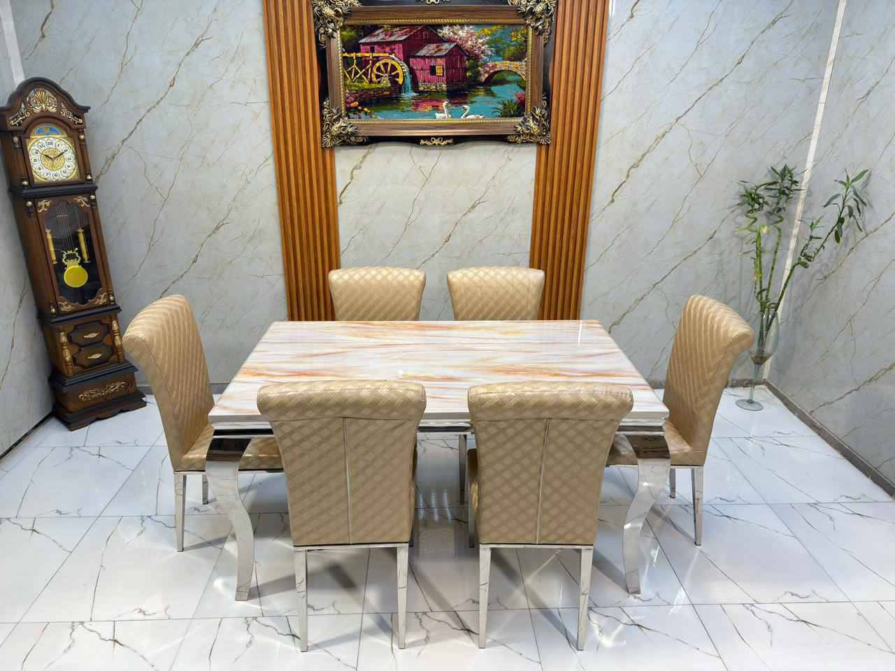 ميز طعام فخم 💙💙💙 

ميز طعام سطح مرمر رجل حديد كشنات جلد
8 كرسي 
6 كرسي 
4 كرسي بغداد, العراق


**إذا كنت صاحب هذا الإعلان وتريد حذفه لأي سبب، رجاءا أرسل رسالة إلى الدعم الفني**