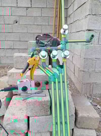 بسم لله الرحمن الرحيم جانب من أعمالنا للتأسيسات الصحيه والكهربائية الح...