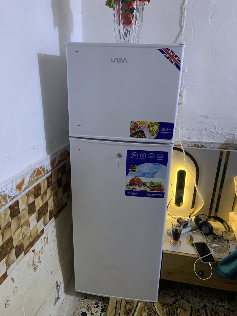 سلام عليكم ثلاجة جديدة طك الباكيت مامستعمله ابد ومامشتغلة عل فحص تاخذها من البيت سعرها 280 وبيها مجال حك الجيه مكاني نجف حي العسكري كبل رقم الهاتف***********
