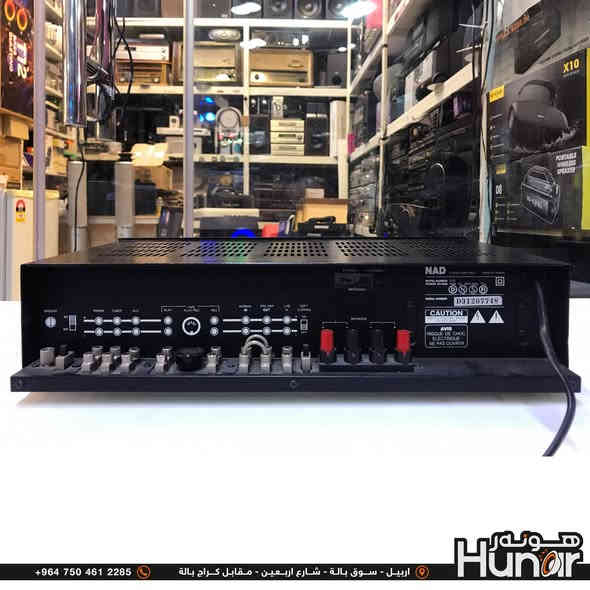 NAD STERIO AMPLIFIER
MADE IN TAIWAN
( کوردی • عربي )

🟢توصيل موجود الي جميع المحافضات
🟡گەياندن هەیە بۆ هەموو شوێنێک

🟠مــعـرض هــونـەر
🔸للـصوتــیات(امبلیفایر• سماعة• رادیو• انتیك• مایكروفون)
🔸عــنـوان• اربیل سوق بالة • شارع اربعین
🔸مـوبایـل• ***********
                   ***********

🔵پـێـشانـگای هــونـەر
🔹بۆ ئامێری دەنگی و کارەبایی(ئیمپلیفایر• سەماعە• ڕادیۆ• مایکرۆفۆن)
🔹ناونیـشان• هەولیر • بازاری لەنگەی ٤۰م
🔹مـــۆبـایـل• 
***********
***********

•••••••••••••••••••••••••••••••••••••••••••••••••••
#iraq #kurdistan #duhok #zaxo #hawler #karbala #slemani #erbil #baghdad #kurd #kurdish #akre  #karkuk #kuwait #najaf
#amplifier #audio #subwoofer #sound #music #audiophile #bass #stereo #amplifiers #speaker #soundsystem #speakers
#اربيل #العراق #بغداد
