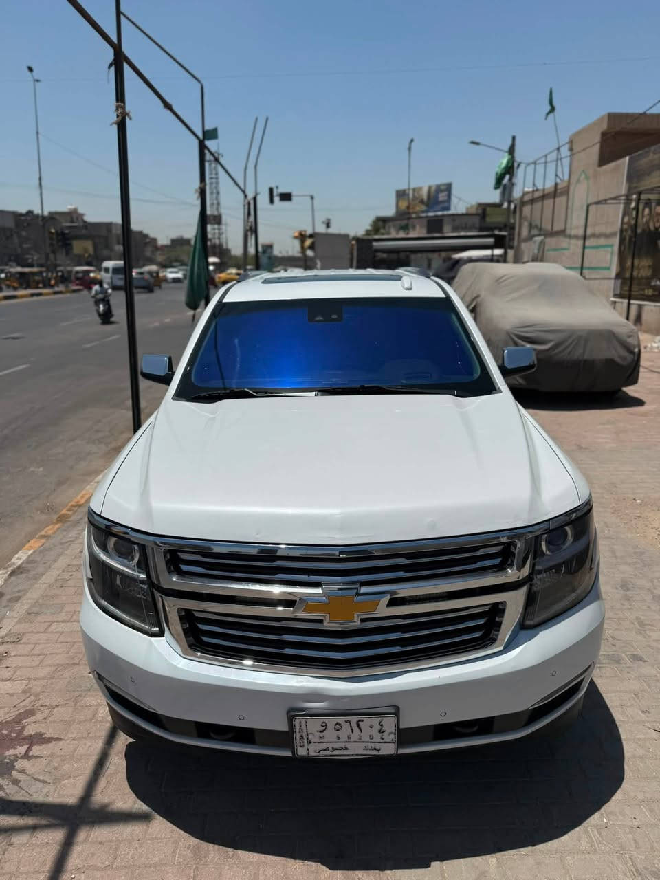 تاهو 2019 خليجيه بريمير وكالة المنصور
رقم بغداد بسمي 
مشروع وطني تحويل ثاني يوم 
ماشيه134 الف كيلو 
 
المواصفات                       
فول مواصفات ١/١
٨سلندر
سلايد(فتحة قمارة)
كراسي جلد اصلي
كراسي اثنين كهرباء
كراسي هزار(عند اقتراب السيارة من اي شي)
كراسي خزن(ميموري)
كراسي(تدفئة+تبريد)
كراسي خلفية كهرباء
كراسي خلفية تدفئة
تبريد خلفي شاشة
شحن الهاتف لاسلكياً
ثلاجة 
رادار
سائق آلي
كروس سرعة
داتا شو DATA SHOW
خمس بصمات
فول تحكم استيرن(جهتين امامي+جهتين خلفي)
استيرن كهرباء
استيرن تدفئة
شاشة عرض الاعطال
صندوك كهرباء(شفط)
نظام السير على الخط
دبل حساس(امامي+خلفي)
نظام تحكم بمستوى الضوء الداخلي
مانع تزحلق
پدل كهرباء(تحكم كهربائي بالبريك والبانزين)
نظام فتح الابواب لاسلكياً
فور ويل
شاشة امامية كبيرة اصلية
شاشة خلفية DVD اصلي
كامرة خلفية اصلية
تشغيل عن بعد
قاصة سرية
اشارة بالمري
مري كهرباء(شفط)
#نقطة_عمياء
لايت عدسة زنون
لد امامي
سستم_صوت _BOSE
داتاشو كبيره 
كيجات ديجتال متغيرة
مكان السياره  ديالى

السعر 350 ورقه و بيها مجال
السياره مكفوله من الصبغ ما عدا الدعاميه الاماميه  بيها بارد شي قليل بل بنيد وبل جاملغ شي قليل كلش كما موضح بل سونار المرفق في الصور 
موصفات لبريمير بعد معروفه هيه اعلى شي
الشراي يتصل***********
