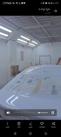 فرن لصبغ السيارات جاهز للاستخدام الفرن حاليا مفتوح .لأن الفرن يتفصخ وي...