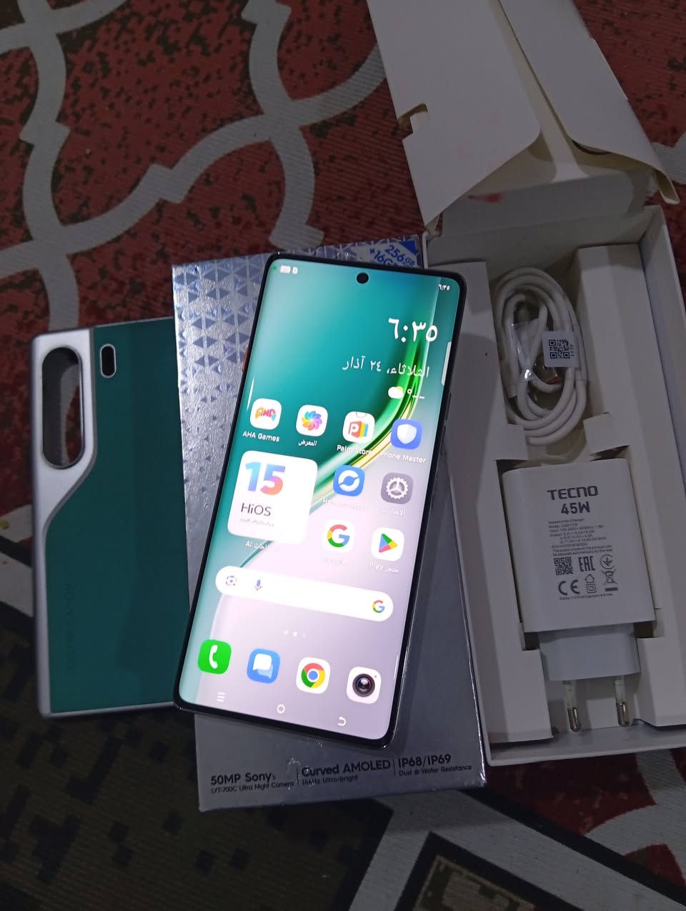 تكنو كامون 40 برو فايف جي

ذاكره 256 

90 فريم

شاشه اوملد فول اج دي بلص 

شاشه منحنيه بصمه بالشاشه

مقاوم للكسر والماء معيار 69 اي بي

دبل سبيكر ستيريو 

بطاريه 5200

شاحنه 45 واط


**إذا كنت صاحب هذا الإعلان وتريد حذفه لأي سبب، رجاءا أرسل رسالة إلى الدعم الفني**