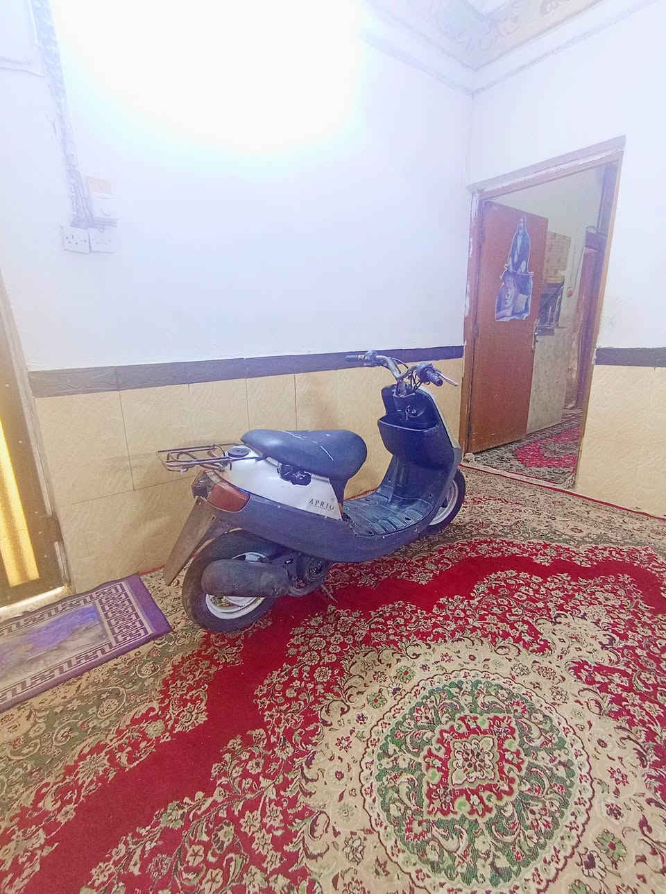 سلام عليكم
دراجه بطه للبيع او مروس 
دراجه بلاديه وحلوه 
كفرات بلادي ياباني 
شلعه معدل 
محرك ما مفتوح 
شاصي مكفول 
غراضه موجوده 
كهربائيه سلف شغال 
بس مابيه باتري تشتغل هندر بس اذا تعوفه ما تشغله تكوم اتخر بل تشغيل عله ما تصعد بانزين واذا كلساع تشغله 
تكوم تشتغل هندر واحد 
مكاني نجف الاشرف حي المكرمه عمود 1 
للاستفسار 
***********
