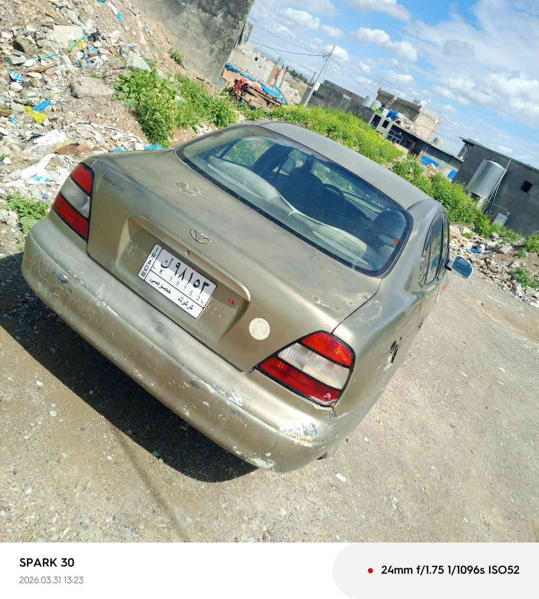 سيارة دايو لكنزا 2000  رقم كركوك الماني سنوية الي حد 2027  بطاقة بانزين  ،عنوان السيارة كركوك، 
سعر35$  وبيها مجال


**إذا كنت صاحب هذا الإعلان وتريد حذفه لأي سبب، رجاءا أرسل رسالة إلى الدعم الفني**