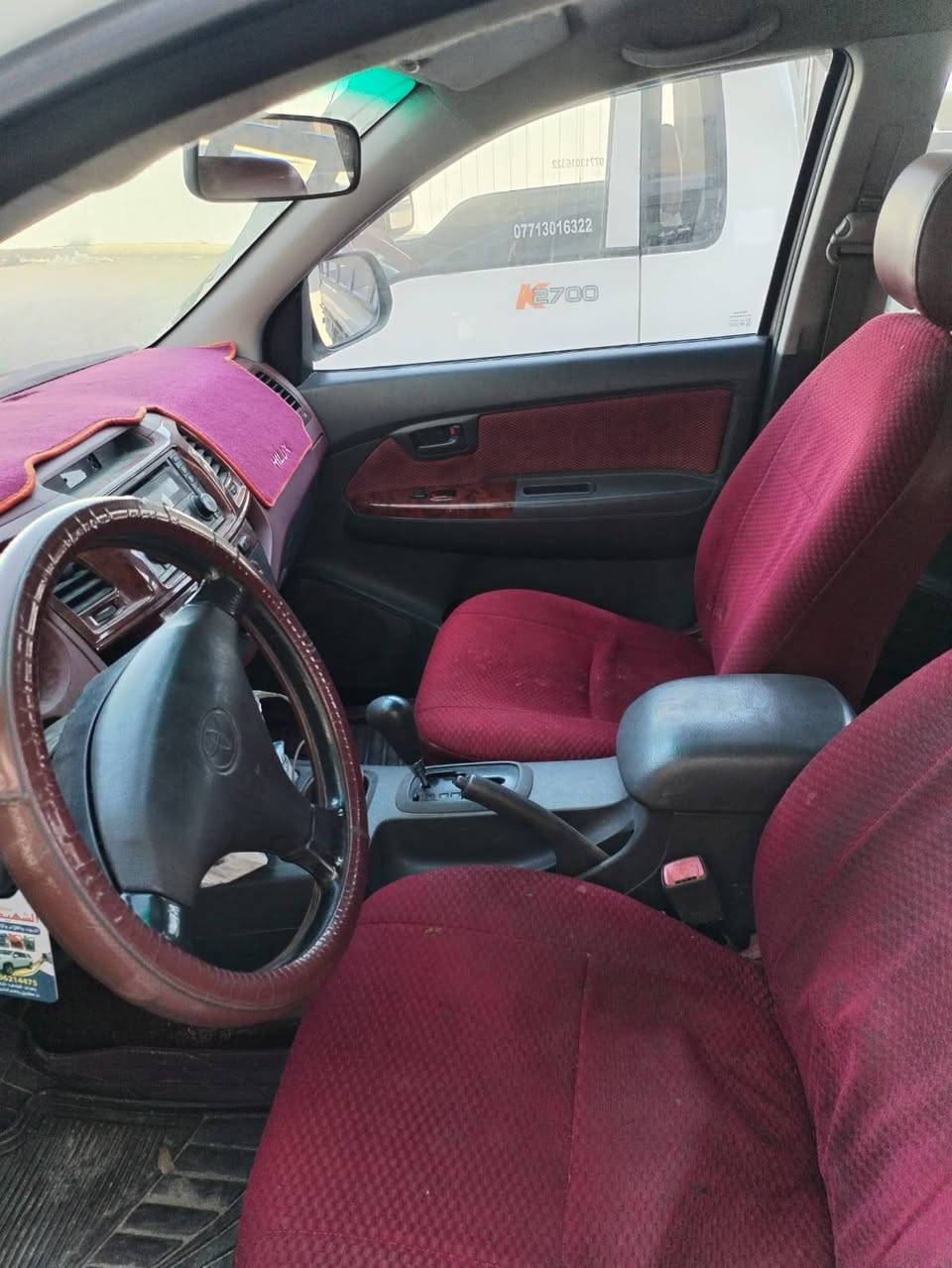 السلام عليكم
للبيع فقط بكم هايلوكس ٢٠١٣
سعودي ام الدعاءسونر موجود كير اوتو 
داخل المنشور والمشي هم داخل المنشور
كير مكينه اكسل بلاد ممفتوح صدر جديد 
عنوان بغداد الشعب رقم ديالى الجديد بسمي
للاستفسار اتصل ***********
سعر ١٩٠ وبيه مجال حك الجية
