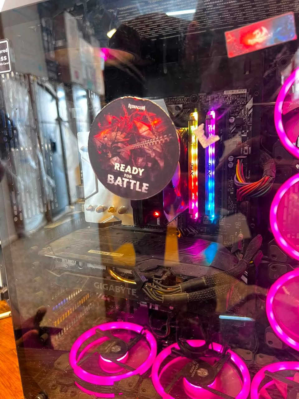 للبيع pc gaming
- Intel Core i5-9400F
- ASUS PRIME Z390-P
- nvidia GTX 1650 Super 4GB
- RAM 16GB DDR4
- SSD 500GB
- HDD 500GB
- PSU 700W
- Cooler Master CPU Cooler
- RGB Case +  7 RGB Fans
السعر 750 وبيها مجال
***********
