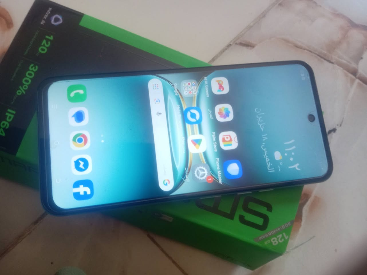 السلام عليكم جهاز نضيف وياه لزكه وكفر بطاريه 5000الف ذاكره 64 مكفول السعر 90وبي مجال قليل المكان الرميثه فرع الهلال رقمي ح***********
