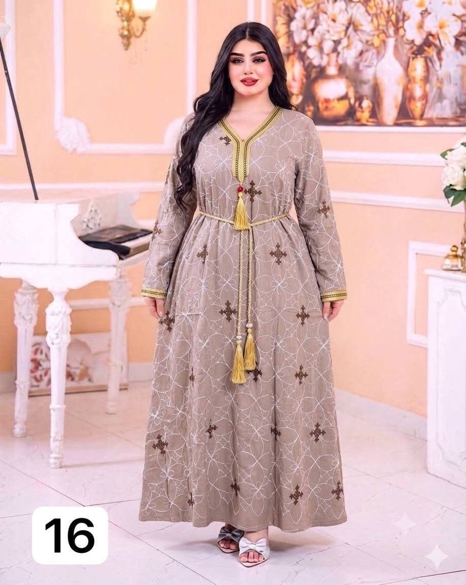 بتصميم  مختلف ومميز
كشمير تونسي💎 شغل تطريز
💯 خامة مكفولة 100%
درزن 6 الوان
يكون بي حزام منفصل 
📏 القياسات
2XL 🔹 3XL 🔹 4XL 🔹 5XL
سعر الدرزن ١٠٠ الف فقط
0781707631
🚚 توصيل متوفر لكافة محافظات


**إذا كنت صاحب هذا الإعلان وتريد حذفه لأي سبب، رجاءا أرسل رسالة إلى الدعم الفني**