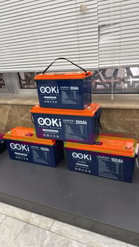 بطاريات ليثيوم فوسفات • ٦٠٠٠ دورة • ١٢/٢٤ فولت ١٠٠/٢٠٠أمبير