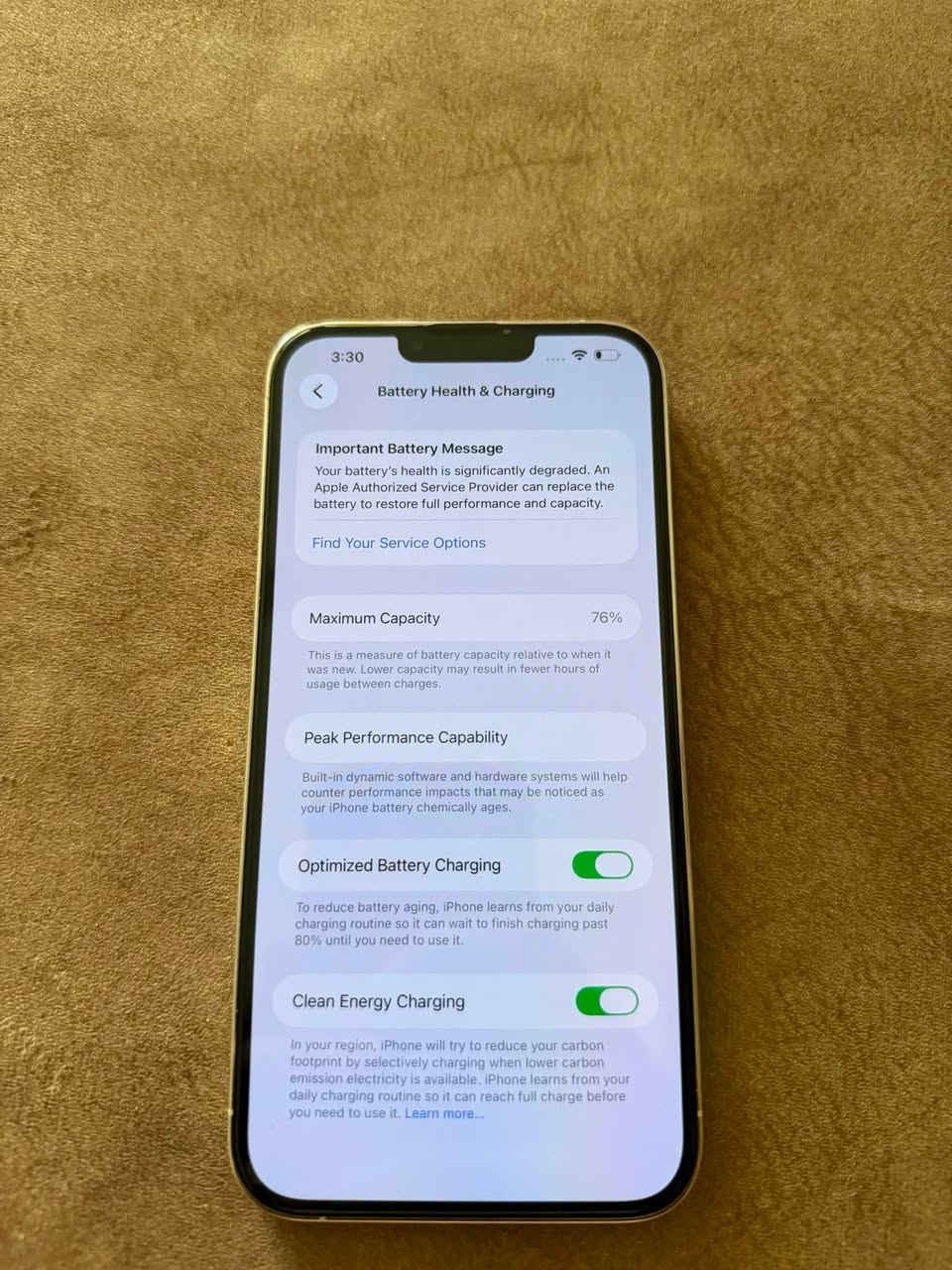 Iphone 13 pro max
جهاز نضيف فول على ايدي مشتري من الشركة جهاز امريكي و مكفول ابد ما مفتوح و نضافه ١/١ بطاريه ٧٦ سعر ٦٠٠ قفل جهاز و حافظه و اير شاحنه ***********بغداد
