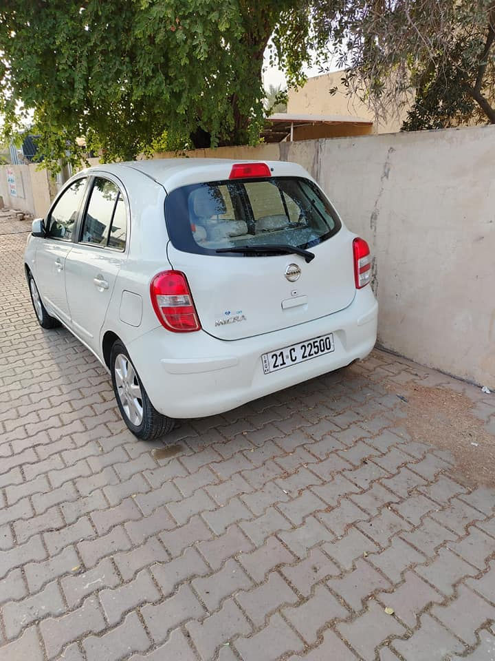 سلام عليكم
نيسان ميكرا 2016 خليجي محرك 16
رقم سليمانيه
بطاقة بنزين موجود
ماشي 77 الف كم 
مواصفات

جامات كهربائي
مرايات كهربائي
لايتات كهربائي
بصمة
شاشة
كاميرا
للإستفسار الاتصال
***********
عنوان كركوك
السعر 100بيها مجال بسيط كركوك, العراق
