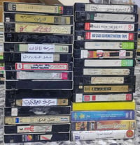 30 شريط فيديو   سعر المجموعة مع التوصيل  35 الف للتواصل  07714285248