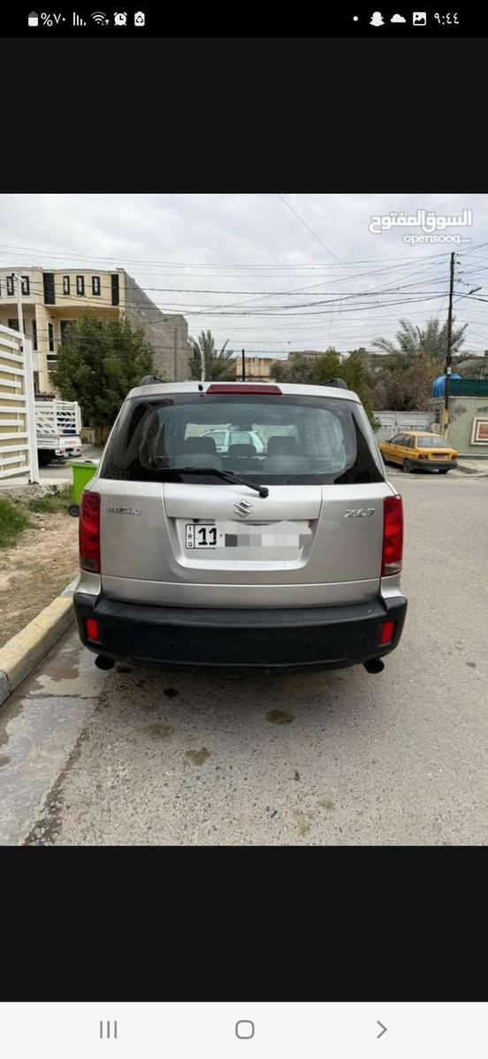 سلام عليكم ورحمة الله وبركاته
## 🚗 سوزوكي XL7 موديل 2008 - سيارة بيتي ونظيفة جداً 
**تفاصيل السيارة:**
 * **النوع:** سوزوكي XL7 (Suzuki XL7)
 * **الموديل:** 2008
 * **الحادث:** **بدون حادث (كلين تايتل Clean Title)**، مكفولة من الحوادث.
 * **المحرك:** **3600 (3.6L) بلادي**، شد شركة وما محور أبداً، محرك  بشرط ناعم.
 * **السعة:** **7 راكب** (ثلاثة سراوات كشنات)، مريحة جداً للعائلات والسفر.
 * **الوضع العام:** سيارة بيتي مخدومة ومعتنى بها، ما .
### ⚙️ المواصفات
 والإضافات:

 *شاشةتحكم مواصفات.
 * كشنات ومساحة داخلية واسعة ونظيفة.
 * نظام دفع ومحرك ممتاز وقوة سحب عالية.
 * هزة وصلاحية وسنوية (تذكر حالة الأوراق هنا: مثلاً
 تحويل مباشر/سنوية مجددة).

 * **السعر المطلوب:85 ورقه
 وبيهامجال[تعال شوفها وتدل
رقم السياره بغداد تحويل ثاني يوم 

 (قابل للتفاوض البسيط)
 * **مكان التواجد:بغداد حي الجامعه 
الاستفسار عن طريق الرقم الخاص ***********  أو خاص
