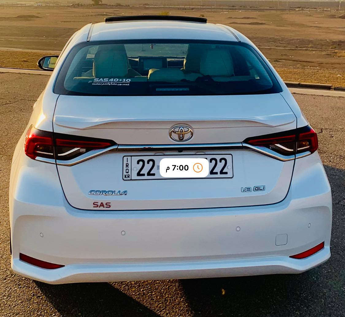 السلام عليكم.
سياره كورلا 2024 شركة SAS محرك 18 
فول مواصفات بصمه شاحن لاسلكي فتحة سقف دخول ذكي 
ماشيه 35,000  بعدها بضمان الشركه. 
السياره بدون اي ملاحظه وضع الشركه 
السعر 197 وبيها مجال بسيط 
الاستفسار ***********
