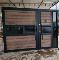 باب سياج 2 × 3 حديد مليم ونص سعر الباب 750 وتساب07706839399