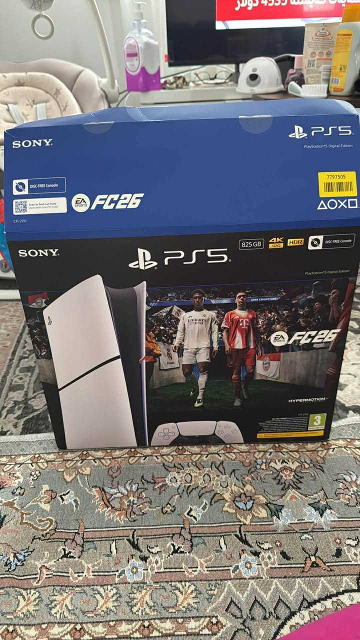 Ps5 slim digital 
 لەگەڵ دیسك درایڤ 
یەك تۆز ئیشی كردووە 
دەسكێكی شەریكەی لەگەڵە لۆكە ئیشی نەكردووە 
هەموو شتێكی شەریكەی ماوە 
٥٦٠$ السليمانية, العراق


**إذا كنت صاحب هذا الإعلان وتريد حذفه لأي سبب، رجاءا أرسل رسالة إلى الدعم الفني**