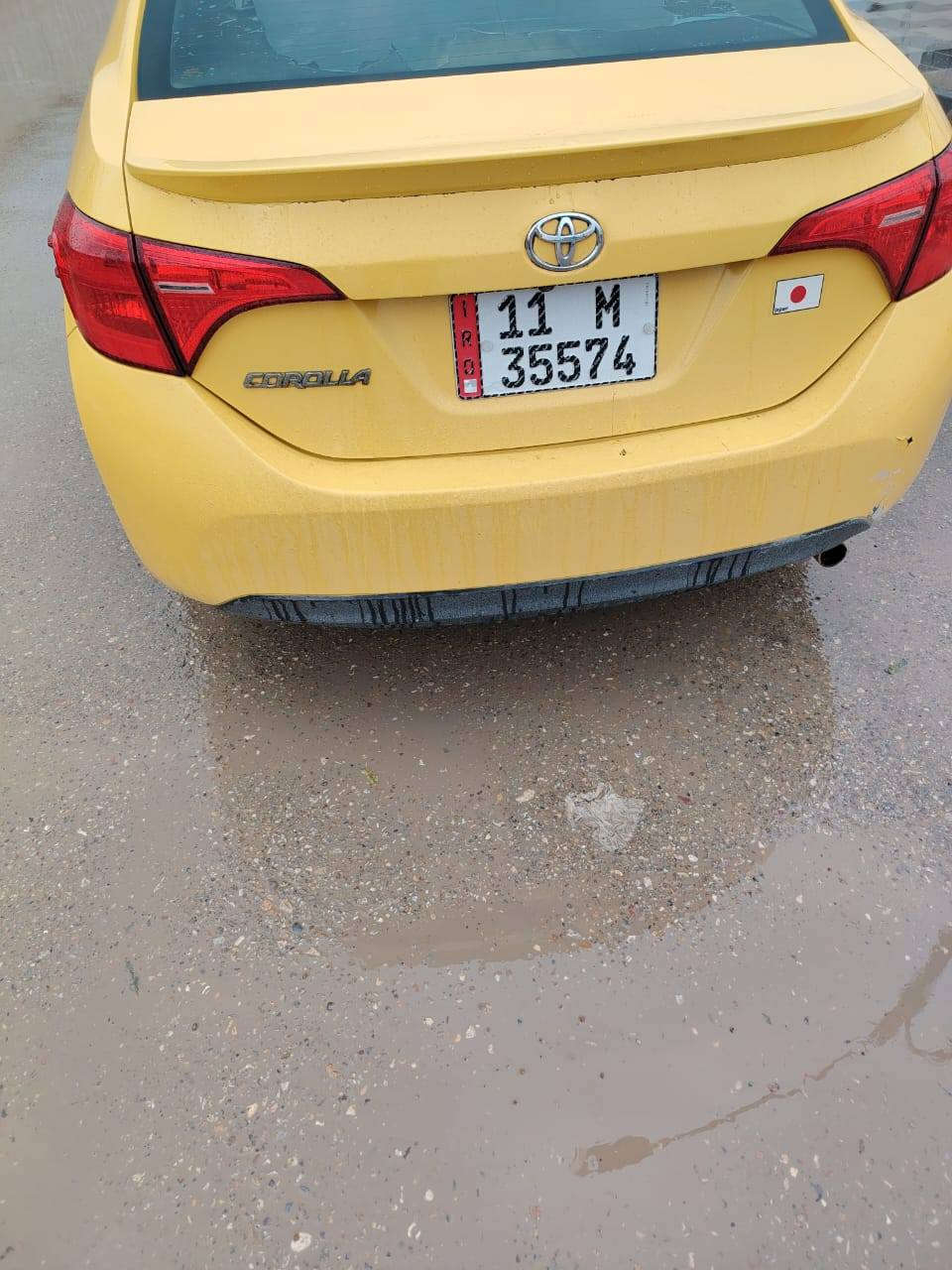 السلام عليكم كورلا 2019 رقم بغداد حادثه وسونارها بالمنشور سياره كامله وجاهزه كبل للشارع مصفره هيئة ومرور سنويه جديده  السياره بيا تبديل 3 قطع وكص لغد امامي فقط صدرها نضيف 80/% ماشيه 125الف ميل حقيقي 
السعر 128 وبيها مجال هـ ‏‪***********‬‏
