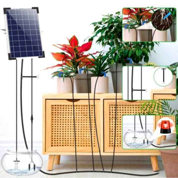 • منظومة سقي بالتنقيط على الطاقة الشمسية لري النباتات تتضمن :
• لوح شمسي: بقدرة 5 وات
 لتشغيل النظام.
• أنابيب: أنبوب ري رئيسي بطول 5 أمتار وأنبوب تصريف بطول 30 مترًا.
• ملحقات الري: 30 رأس تنقيط و 30 موصل على شكل حرف T.
• ميزات أمان: مستشعر لمستوى المياه (للتنبيه عند انخفاض الماء) ومضاد للسيفون. 
• التشغيل التلقائي: يقوم بري النباتات تلقائيًا بناءً على فترات زمنية محددة مسبقًا.
• لا يحتاج لصنبور: يمكنه سحب المياه مباشرة من الحاويات مثل الدلاء.
• الاستخدام: مناسب للشرفات، الباحات، الحدائق المنزلية، والصوبات الزراعية بغداد, العراق


**إذا كنت صاحب هذا الإعلان وتريد حذفه لأي سبب، رجاءا أرسل رسالة إلى الدعم الفني**