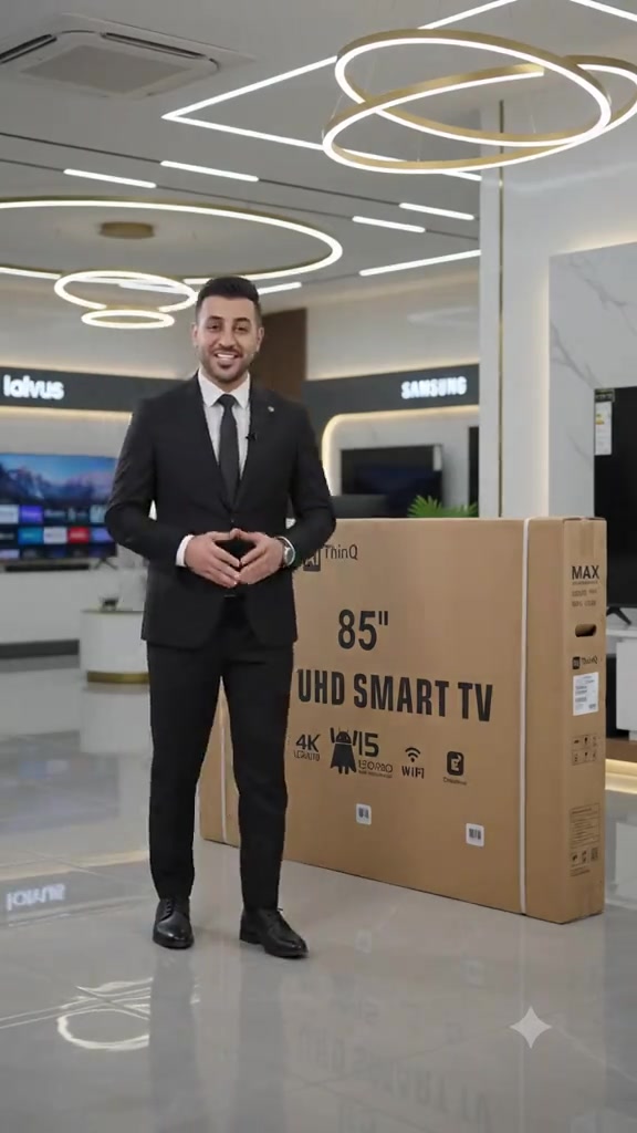 شاشه حجم 85 ذكيه سمارت انترنت دقه 2160 4k  HDR 10 للحجز *********** ***********
