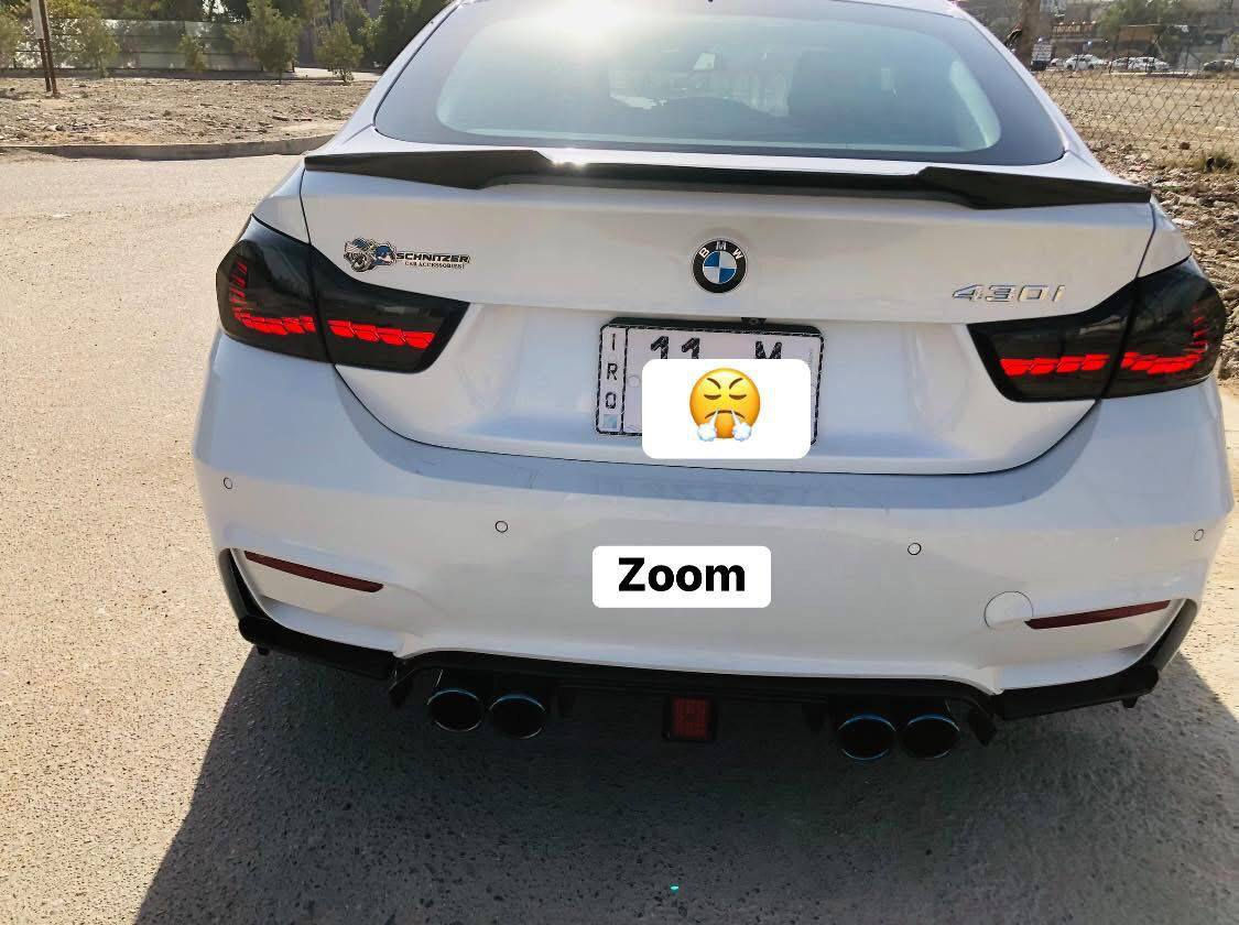 السلام عليكم 
للبيع BMW  430 كراند كوبي اربع بوب 
3 قطع صبغ مال تحديث بس

مكينه 4سلندر تون بور تيربو  مكينه B48 مرغوب 

فول مواصفات :

1- بصمة تشغيل + دخول ذكي + انارة ترحيب

2- لايت + لايت امامي خلفي فول LED سموك دخاني مال m4 +  اوتو لايت امامي متحرك 

3-- انظمة قيادة : 

‏eco pro - comfort - sport pls - sport +

4-- كشنات جلد + كهرباء + ذاكرة خزن + تدفئة 

5- حساس امامي + خلفي + كامرة خلفيه 

6- شاشة كبيرة 

7- وايرلس ابل كار بلي 

8- حساس اطارات

9- حساس مطر ماسحات اوتو

10- تحكم ستيرن + تدفئة ستيرن

11- فتحه سقف

12- مري شفط + قلاب + تعتيم ذاتي

13- جام كله فول اوتو 

14- تبريد مناخين + تبريد خلفي

15- فتح صندوق الخلفي بحركة القدم

16- ويل كب 19 اصلي bbs 

17- محرك 4 سلندر 2.0 توربو و كير ZF 8 نمر

18-دون بايب + جارج بايب + انتيك شوته رياضيه

19-استيرن رياضي الياف كاربون بل كامل + شاشه

20-فلنجات رياضيه سيراميك + فجوج برمبو Mاصلي

21-دعاميه اماميM  + خلفيه M

22-بنيد M

23-جاملغات M

24-دفيوزر خلفي M

25-اكزوز M

26-دواخل كاربون فايبر 

27-رادار جانبي 

28-دواخل كاربون فايبر 

29-كير طياره

30- كيجات ديجتال 
31- جنطه كهرباء
33-حساس مطر 
34-مرايه قلاب ء
 

باقي موصفات ***********
