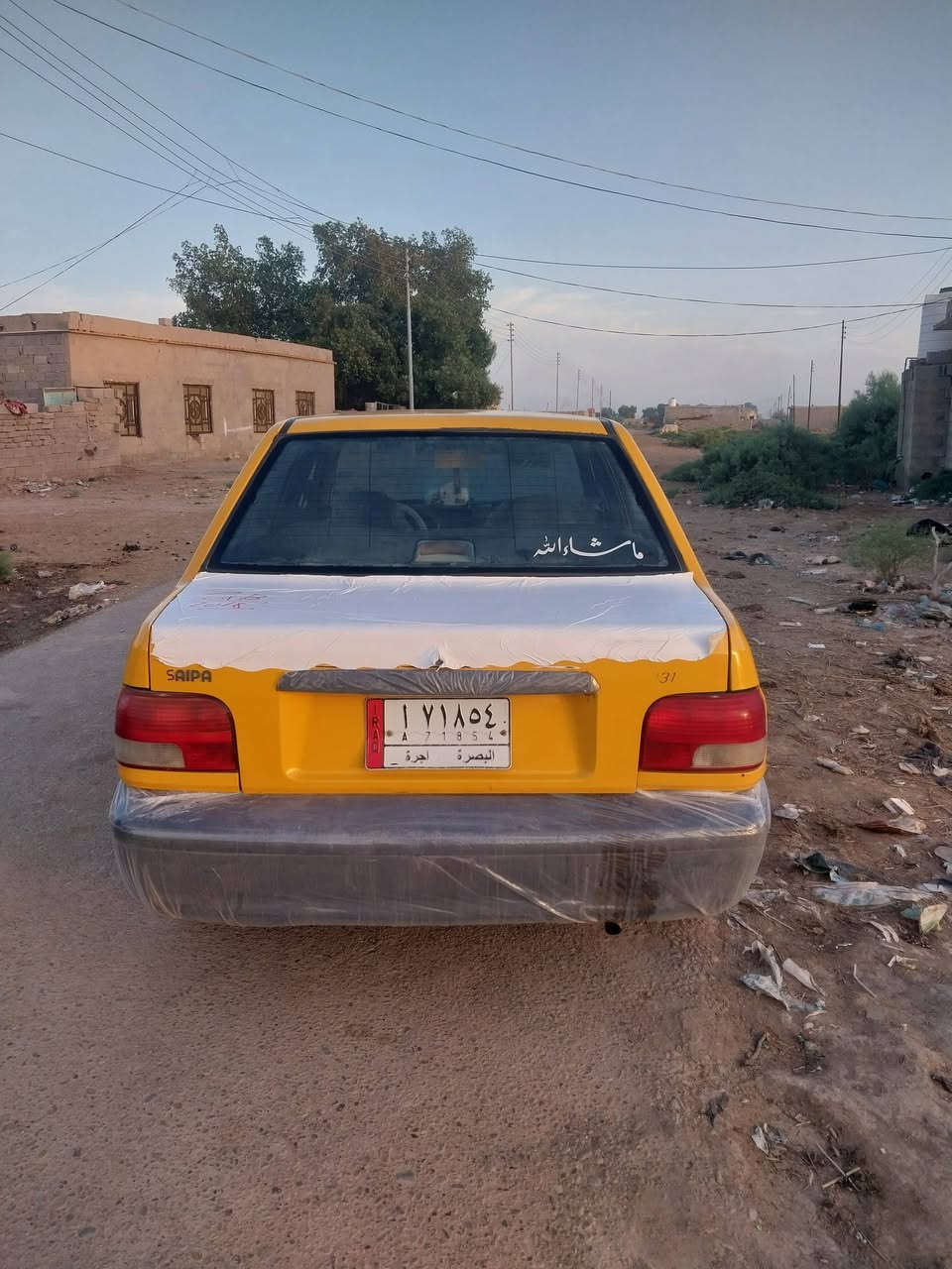 سايبا للبيع موديل 18ايراني مكينه كير تخم تاير مصفره هيه وغرامه سياره احلا من صوره 
السعر 32 وبيها مجال ***********
