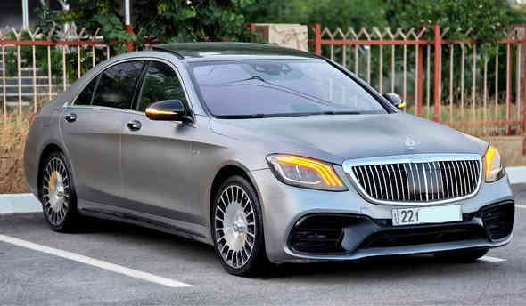 * للبيع او المراوسس

* Mercedes-Benz 

* S-Class 63s AMG 2016

* 🇩🇪kit maybach

* سعر :- 410$ بلاششششششش

* الفئة : اس كلاس 

* الموديل:63 إس

* الطراز : Amg 

* سنة الصنع : 2016 

* المسافة المقطوعة : 133.000 KM

* نوع ناقل السرعة : اوتوماتيك سبورت

* عدد السلندرات : 8 سلندر

* حجم المحرك : 5.5 لتر 

* القدرة الحصانية : 577 حصان 🚀

* السرعة القصوى 330 km ✈️

* توين توربو 

* نظام الدفع : خلفي 

* دبلات جك هواي 

* نوع المقاعد:جلد- كهربائي - تدفئة - تبريد

* فتحة السقف:بانوراما

* وسادات هوائية : 9

* اربع ويلات و تايرات بيلادي شديت 

* رقم اربيل 

*  سيارة مسوين كامل صبغ  مات للجمالية بدون حادث بدون اي شيء

* مكان السيارة : رانيه بعد اربيل 

* للاستفسار الاتصال على هذا الرقم 

* ***********

* ***********

* #############################

* فرۆشتن و گۆڕینەوە 

* Mercedes-Benz S-Class 63s AMG 

* 2016🇩🇪 

* kit maybach

* Amg بلاد

* نرخ :-  410$ و  بلاششش

* جؤر:ايس كلاس 

* موديل:- S 63

* سالي دروست كردن: ٢٠١٦ 

* رؤشتن:- 133 هه زار كليومتر

* ٨ بستؤن توين توربو

* حجم المحرك : 5.5 لتر 

* القدرة الحصانية : 577 حصان 🚀

* السرعة القصوى 330 km ✈️

* تون توربو 

* به رمه جه. كراوه 

* مواصفات فول فول 

* بانوراما 

* كوشن جلد  و سارد و كه رم 

ده كا شه فت و صنودق جه ك و رادار و هتد..

سياره كه:-كامل صبغ كراوه به مات بؤ جواني له سه ر ساغي بى ده عم و بى ليدران

***********

*********** السليمانية
