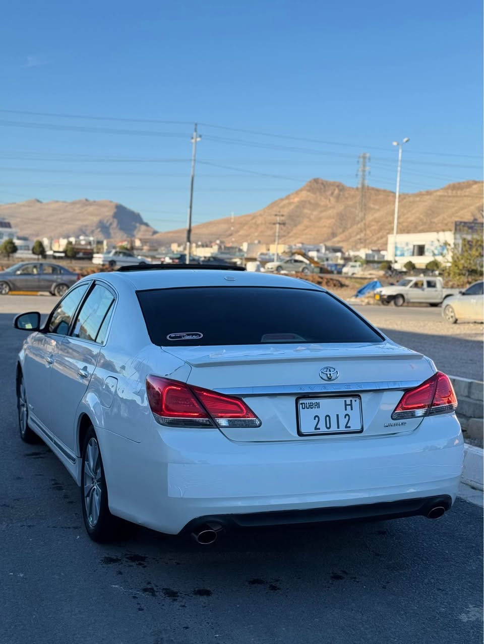 تۆیۆتا ئەفەلۆن 2012 
دوبەی بڕاوە
مواسوفات تەنها بەسمە نییە
سەقف و. لێدران بەشەرت ئێڕباگ بەشەرت
كامل جایز كراوە ٤تایەی تازە تەنجیل بلوتوز بیلادی كامل جوانكاری 
گێڕ و. مەكینە بەشەرت نەكراوەتەوە و دیجیتاڵیش بەشەرت نمونەیە لە جوانی
نرخ ٩٠ وەرەقە و. كەمێك مەجال
ژم / ***********
ژم / *********** رانية, السليمانية
