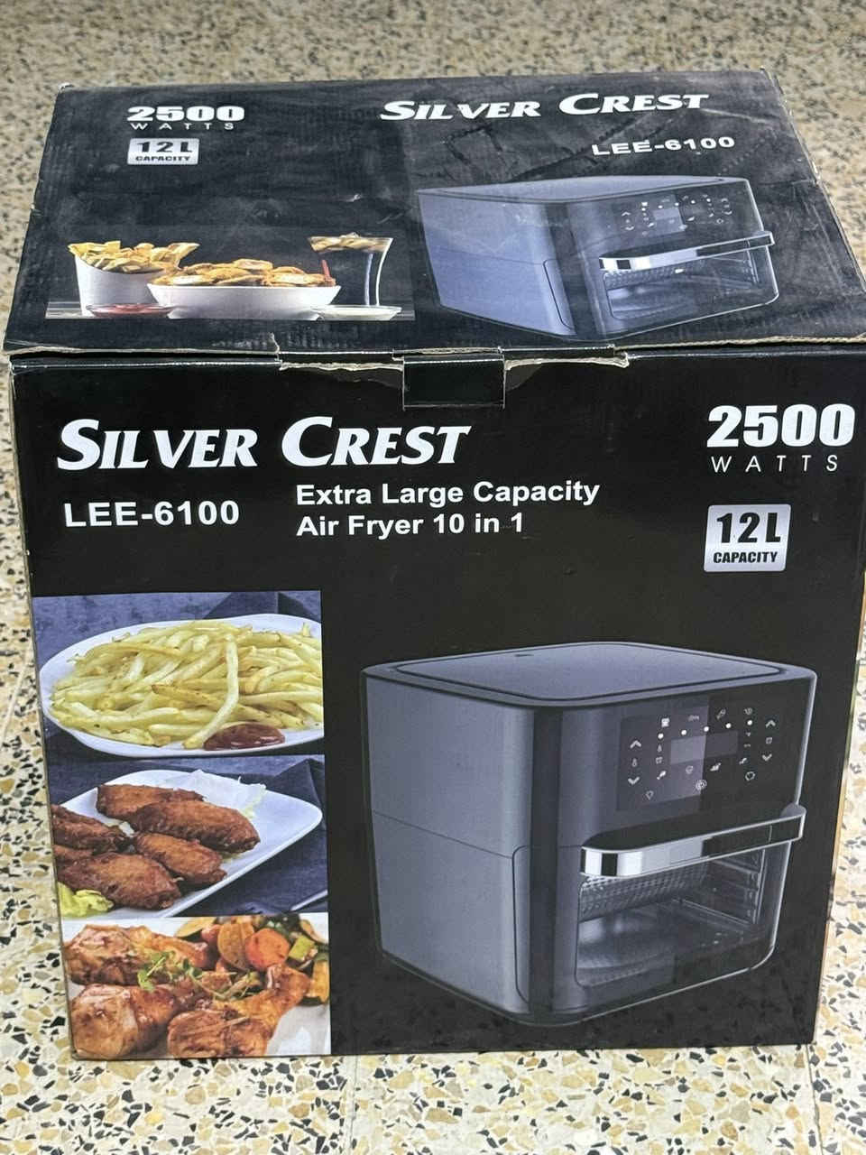 السلام عليكم
قلاية هوائية استعمال قليل اريدها ابيعها لان حجمها كبير
اخذتها ب95 واريدها ب55 
مكاني بغداد وتوصيل لكل مكان

هذا المنتج هو قلاية هوائية متعددة الوظائف من ماركة Silver Crest موديل LEE-6100. إليك التفاصيل:

🔹 المواصفات
 • النوع: قلاية هوائية + فرن (10 وظائف في جهاز واحد)
 • السعة: 12 لتر (مناسبة للعائلات)
 • القدرة الكهربائية: 2500 واط
 • التحكم: شاشة لمس رقمية


**إذا كنت صاحب هذا الإعلان وتريد حذفه لأي سبب، رجاءا أرسل رسالة إلى الدعم الفني**