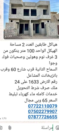 السماح الثانية • ١٠٠م • ٣غرف