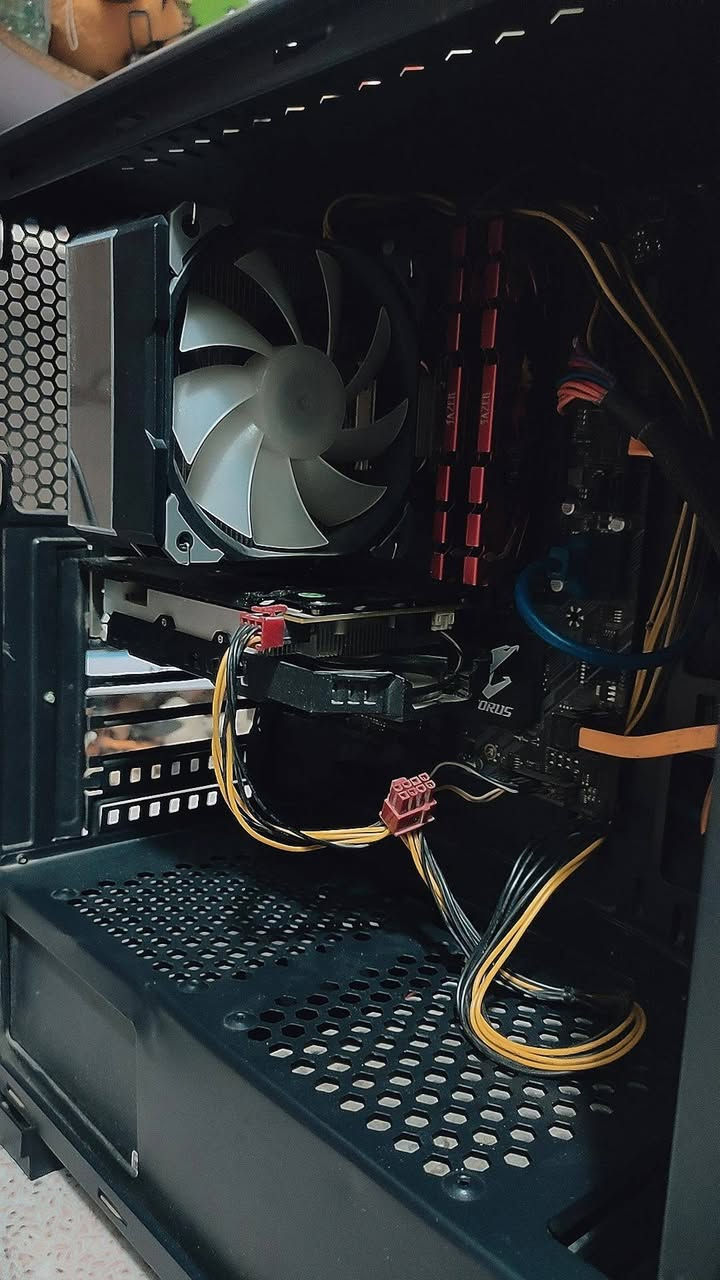 السلام عليكم
اخوان كيس مواصفات جيدة جدا وبسعر مناسب 
المواصفات
1) cpu i3 gen8
2)gpu rx580 8g
3)power supply 550w
4)motherboard aorus b360m
5)ram 16g ddr4 2600
6)case 3fan rgb
7) Cooler مبرد غازي 
كل هذا وسعرها ٣٦٠ الف فقط والشراي بي خير ويدلل


**إذا كنت صاحب هذا الإعلان وتريد حذفه لأي سبب، رجاءا أرسل رسالة إلى الدعم الفني**