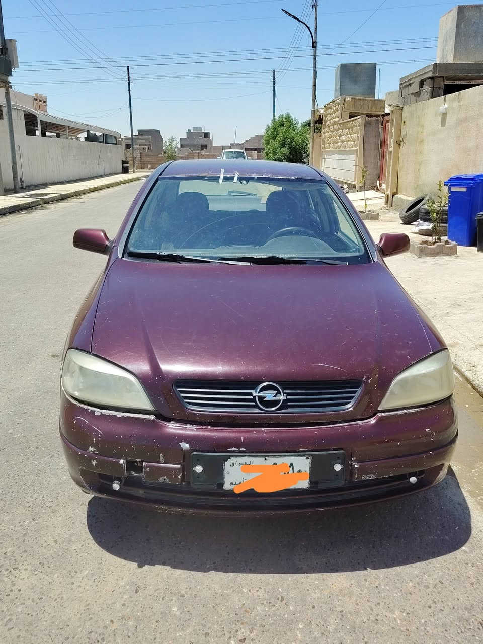 السلام عليكم للبيع اوبل استرا 2002 محرك مسكر بيه تنقيص  ابلادي تخم تاير باتري جديد كهربائيات كلها شغاله السياره ابلاديه بدون صبغ تبريد منضومة كامله ما اعرف شبيه بس كامل مكمل حداديتها خير من الله رقمها تاميم صدامي شرط التحويل رقمها مميز سعرها 33 وبيها مجال للشراي مكانها تكريت الديوم الاستفسار ***********
