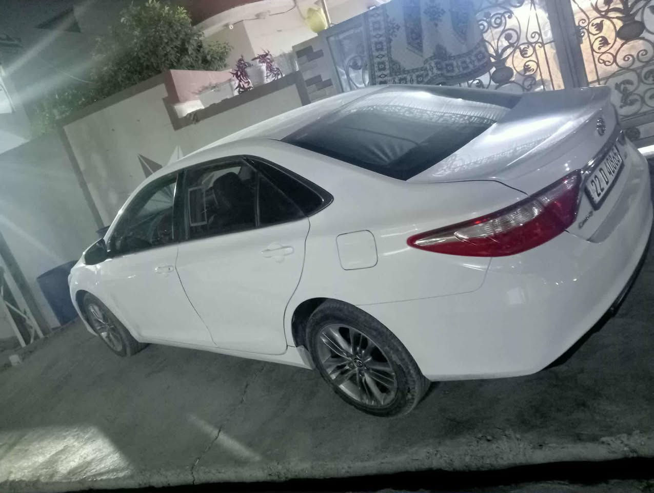 كامري موديل ١٦ مواصفات se
كير محرك شرط سنويه رقم جديد 
بطاقة بانزين ضرر ثلاث قطع 
سعر ١٤٥ ومجال 
اتصال ***********
